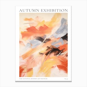 Autumn Exhibition Modern Abstract Poster 37 Canvas Print