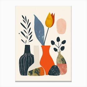 Abstract Objects Flat Illustration 7 Canvas Print
