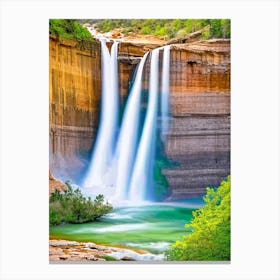 Calf Creek Falls, United States Majestic, Beautiful & Classic (3) Canvas Print