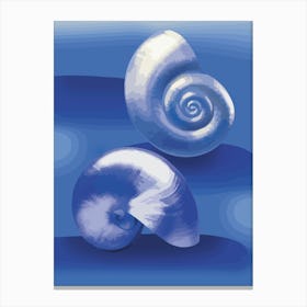 blue snails Canvas Print