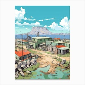 Robben Island Cartoon 3 Canvas Print