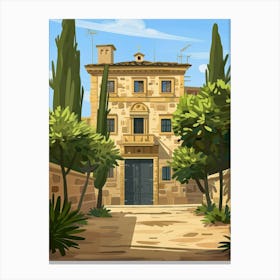 Mediterranean Villa Canvas Print