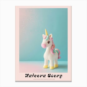 Pastel Toy Unicorn Photography 1 Poster Canvas Print
