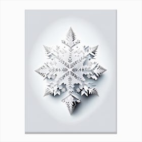 Diamond Dust, Snowflakes, Marker Art 1 Canvas Print