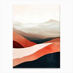 Abstract Mountains Canvas Print