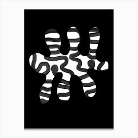 Black And White Abstract Art Canvas Print