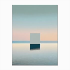 The Square Abstract Minimalist Art Canvas Print