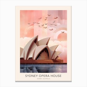 Sydney Opera House Sydney Australia 2 Travel Poster Canvas Print