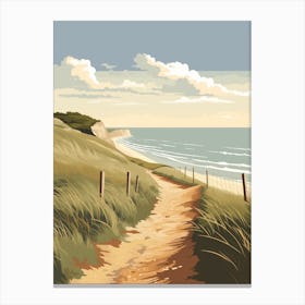 The Norfolk Coast Path England 4 Hiking Trail Landscape Canvas Print