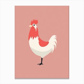 Minimalist Chicken 1 Illustration Canvas Print