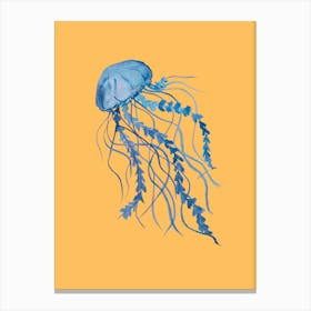 Mustard Jellyfish Canvas Print