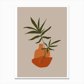 Autumn Plant Abstract Canvas Print