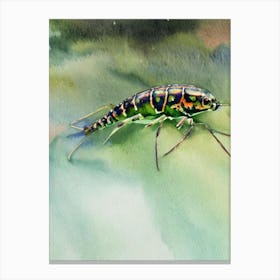 Slipper Lobster Storybook Watercolour Canvas Print