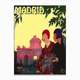 Ladies From Madrid, Spain Canvas Print