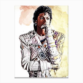 Michael Jackson king of pop music 23 Canvas Print