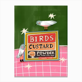 Vintage Food BIRD'S CUSTARD POWDER Box 1 Canvas Print