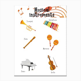 Musical Instruments Canvas Print