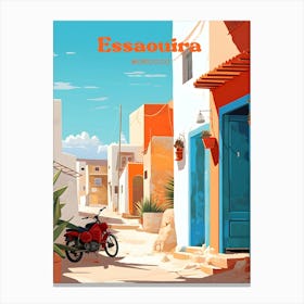 Essaouira Morocco Seaside Modern Travel Art Canvas Print