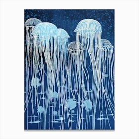 Box Jellyfish Washed Illustration 1 Canvas Print