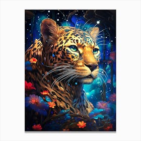 Leopard In The Forest 1 Canvas Print