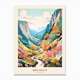 Ben Nevis Scotland 1 Hike Poster Canvas Print