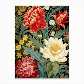 Peonies And Roses Canvas Print