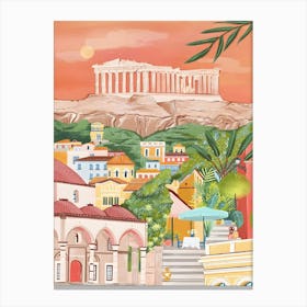 Athens Greece Travel Canvas Print