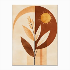 Sun And The Wheat Canvas Print