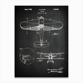 Airplane Patent Print Aircraft Patent Plane Art Military Decor Air Plane Print Patent Print Clark Airplane 1929 Clark Va6781 Canvas Print