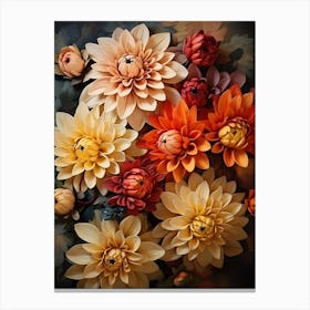 Dahlias 22 Canvas Print