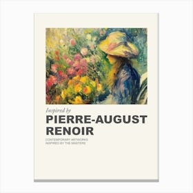 Museum Poster Inspired By Pierre August Renoir 3 Canvas Print