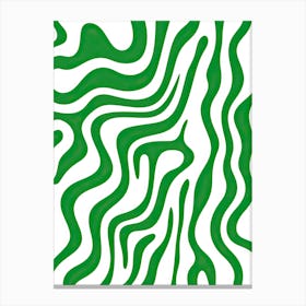 Line Art Inspired By The Green Stripe By Matisse 3 Canvas Print