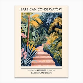 Barbican Conservatory London Parks Garden 3 Canvas Print