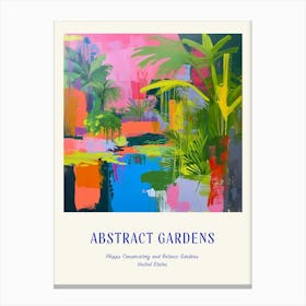 Colourful Gardens Phipps Conservatory And Botanic Gardens Usa 4 Blue Poster Canvas Print
