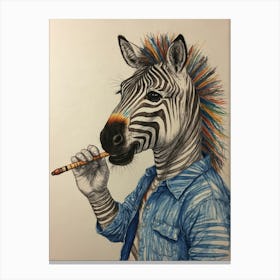 Zebra 4 Canvas Print