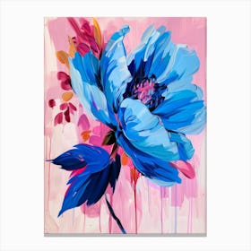 Blue Peony 2 Canvas Print