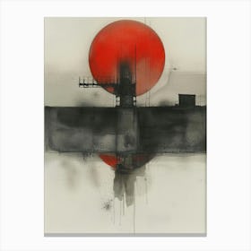 Red Sun 4 Canvas Print