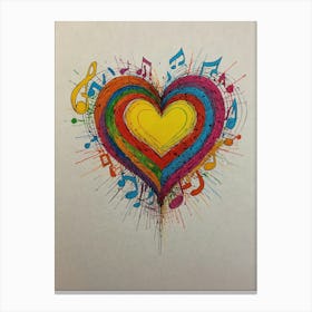 Heart Of Music 26 Canvas Print