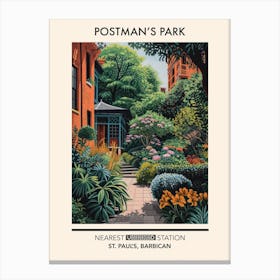 Postman S Park London Parks Garden 1 Canvas Print