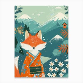 Japanese Fox 4 Canvas Print