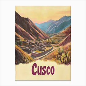 Aihrgdesign A Mid Century Modern Travel Poster For Cusco Show C4c9b78b Bb6b 4f0f B078 B21afe55c770 1 Canvas Print