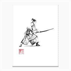 Samurai Stance Canvas Print