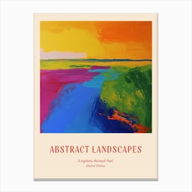 Colourful Abstract Everglades National Park Usa 2 Poster Canvas Print