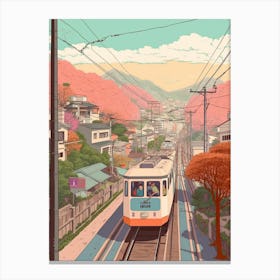 Yokohama Japan Travel Illustration 1 Canvas Print