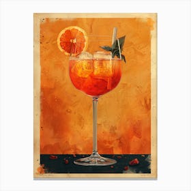 Aperol Spritz Orange 20 Canvas Print