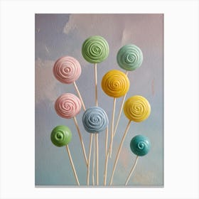 Colorful Lollipops Canvas Print