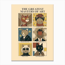 Masters Of Art Canvas Print