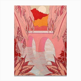 Palm Bridge Canvas Print