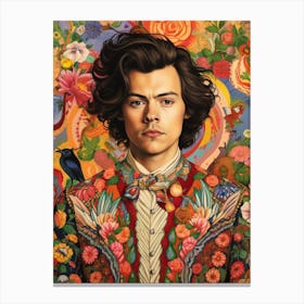 Harry Styles Kitsch Portrait 7 Canvas Print