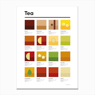 Tea Guide Bold Canvas Print